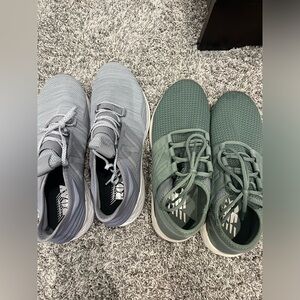 Men’s New Balance size 12 2 sets of sneakers grey and green